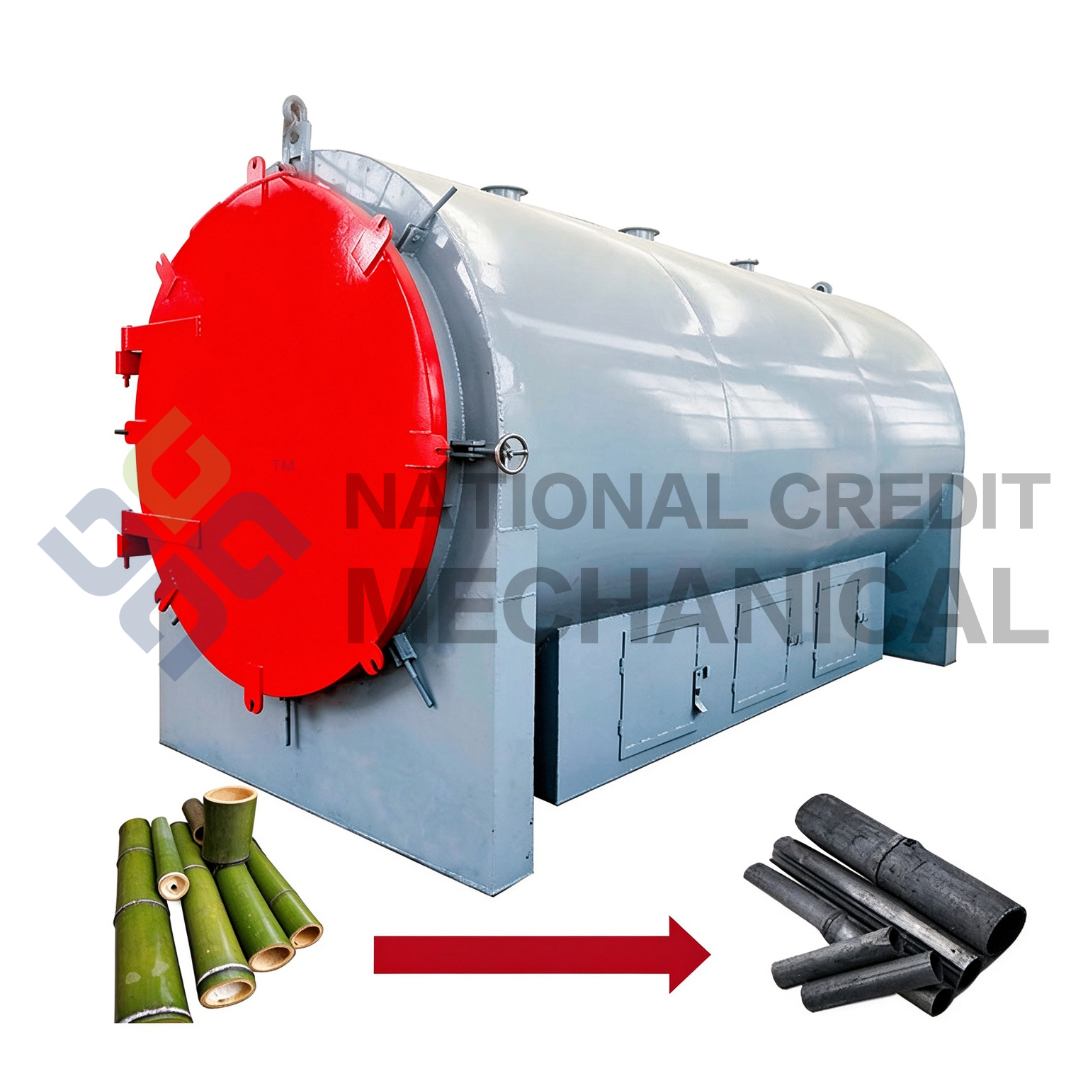 Horizontal Biomass Carbonization Furnace: Industrial-Scale Pyrolysis