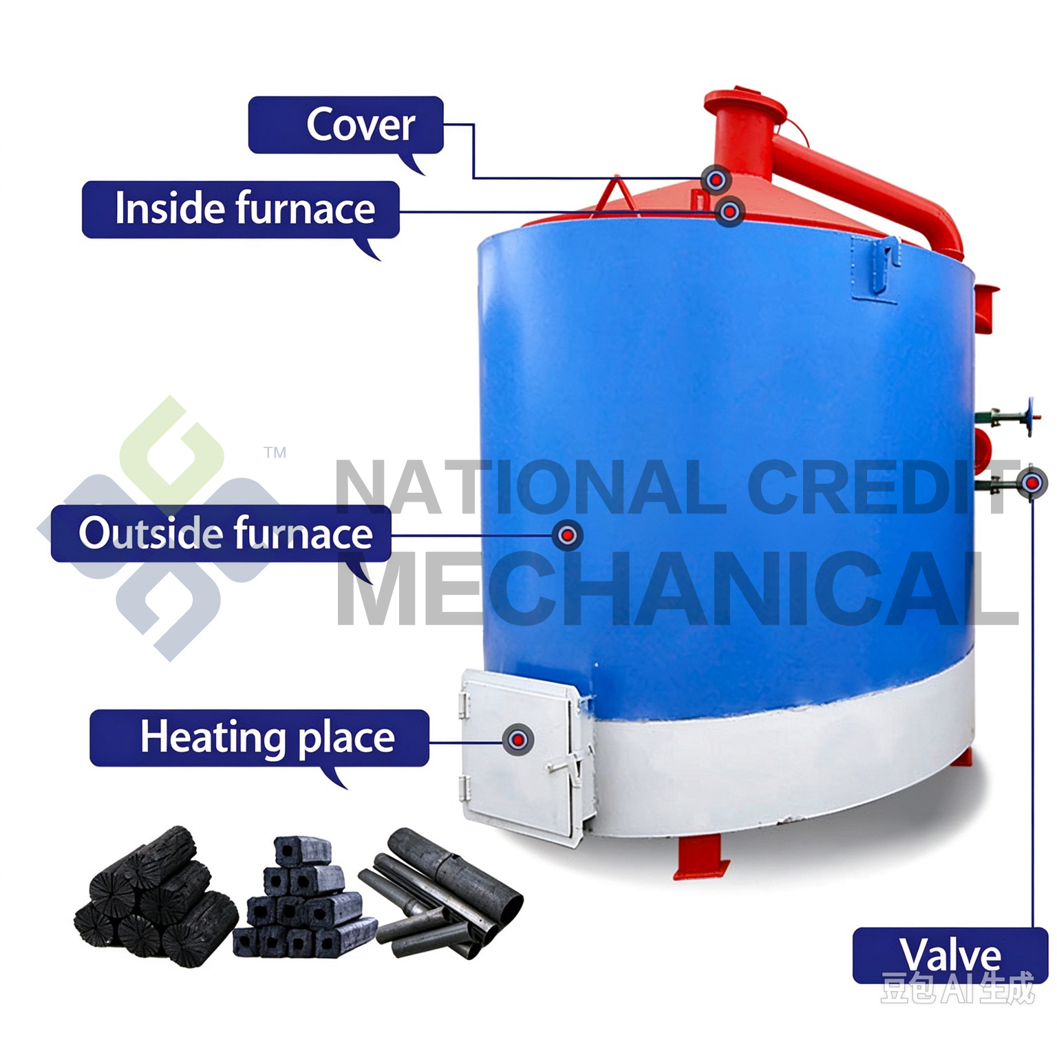 Hoisting Wood Charcoal Carbonization Furnace: High-Yield Batch Processing